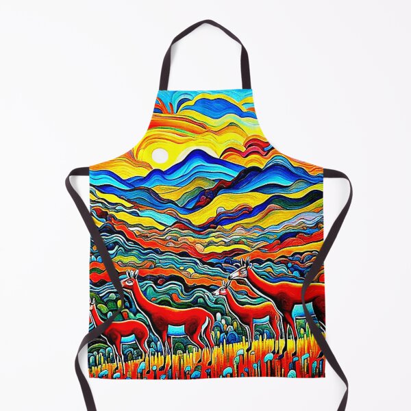 Item preview, Guanacos at sunset designed and sold by George Hutton Hunter.