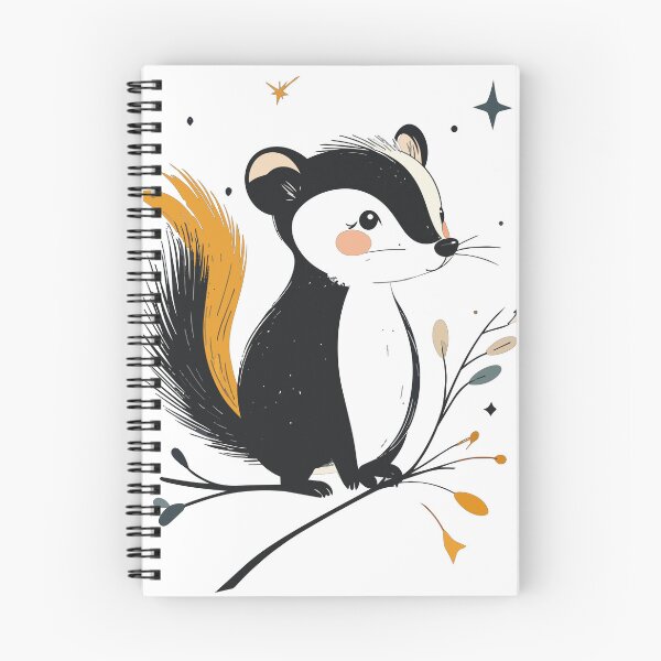 Item preview, Minimalist Cute Woodland Skunk Botanical Wall Ar designed and sold by BestChoiceService.