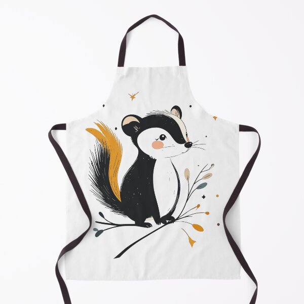 Item preview, Minimalist Cute Woodland Skunk Botanical Wall Ar designed and sold by BestChoiceService.