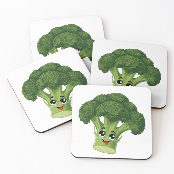 Item preview, Kawaii Broccoli Character Design | Funny Green Veggie Cartoon | Healthy Food Aesthetic Sticker designed and sold by Pandey14.