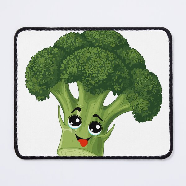 Item preview, Kawaii Broccoli Character Design | Funny Green Veggie Cartoon | Healthy Food Aesthetic Sticker designed and sold by Pandey14.