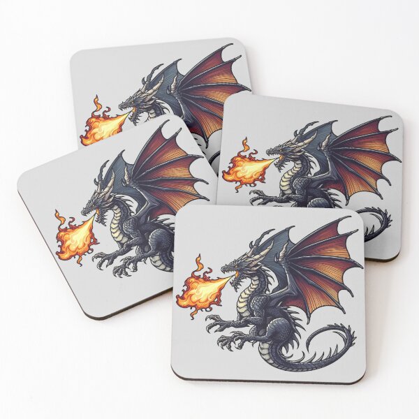 Item preview, Dark fantasy dragon designed and sold by NerdiPop.