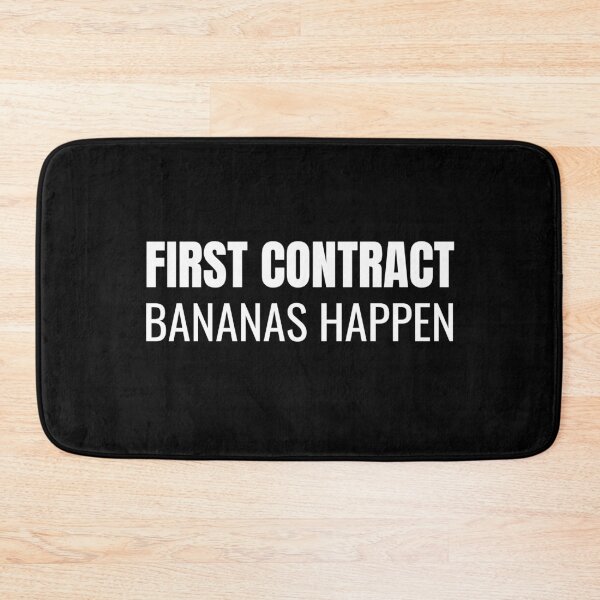 Item preview, First Contract Bananas Happen (White) designed and sold by ShipCrewNation.