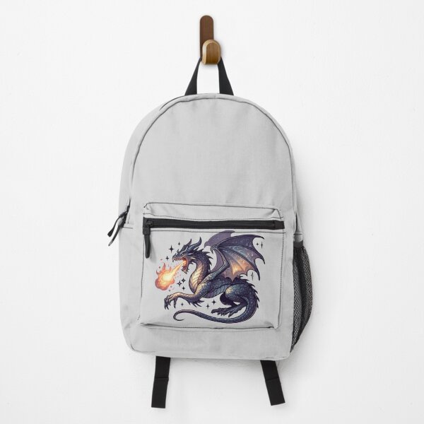 Item preview, Black fantasy dragon designed and sold by NerdiPop.