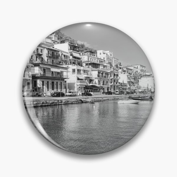 Item preview, Morning in Gytheio Greece BW designed and sold by PhotoArt by Joan Carroll.