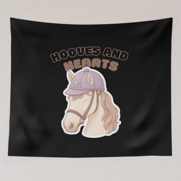 Item preview, Hooves and Hearts Cute Horse Design designed and sold by Merchandiser099.