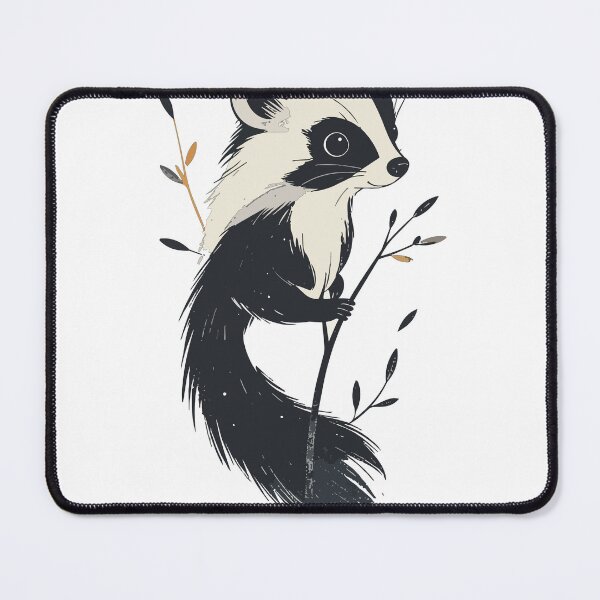 Item preview, Rustic Linocut Badger Wildlife Branch Wall Art Print designed and sold by BestChoiceService.