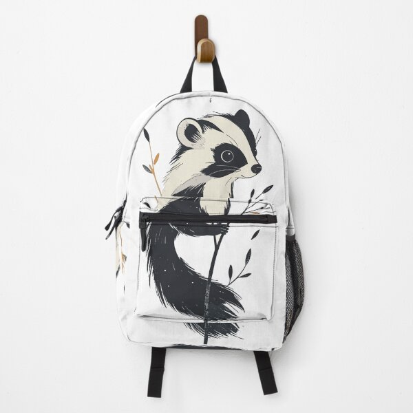 Item preview, Rustic Linocut Badger Wildlife Branch Wall Art Print designed and sold by BestChoiceService.