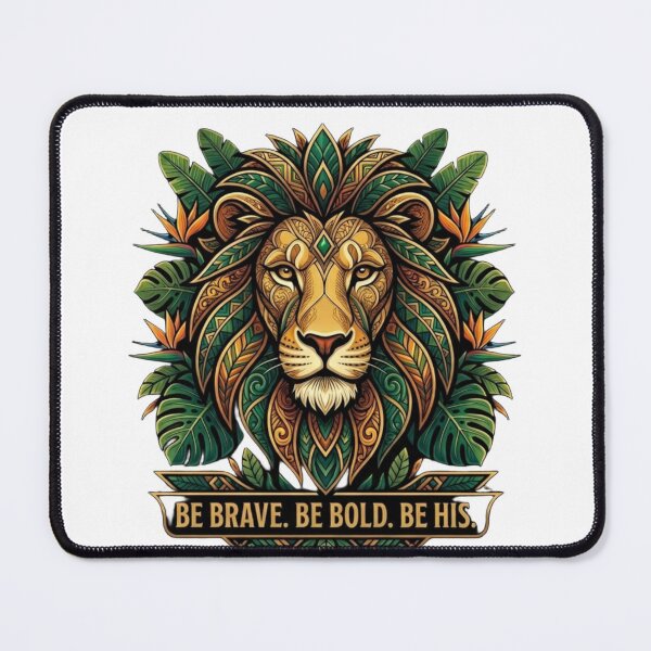Item preview, Bold Brave Be His Lion Tropical Faith Hoodie designed and sold by Dreprogress.