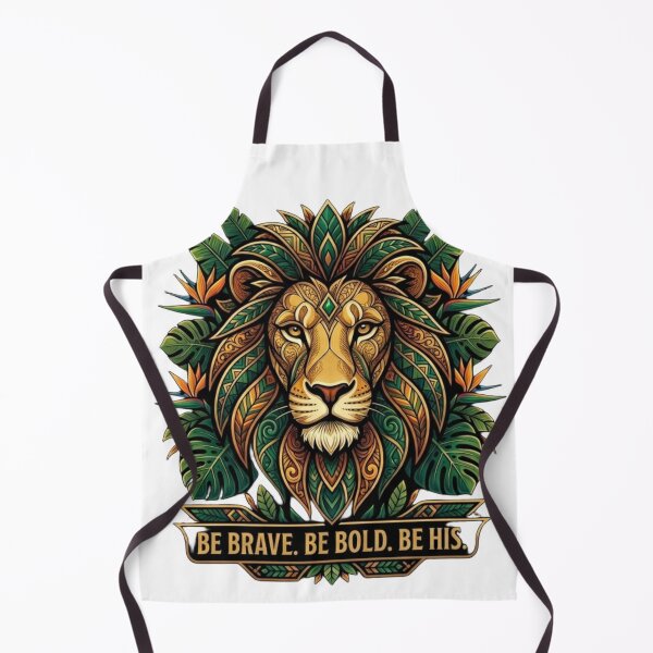 Item preview, Bold Brave Be His Lion Tropical Faith Hoodie designed and sold by Dreprogress.