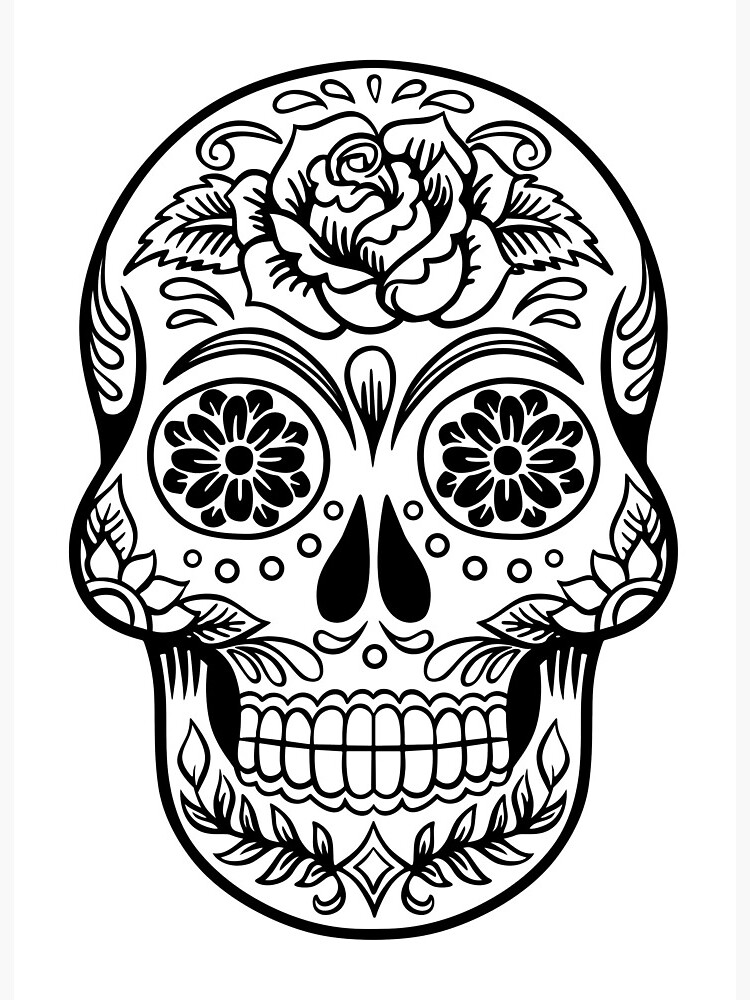 Mexican Sugar Skull #19 | Art Board Print