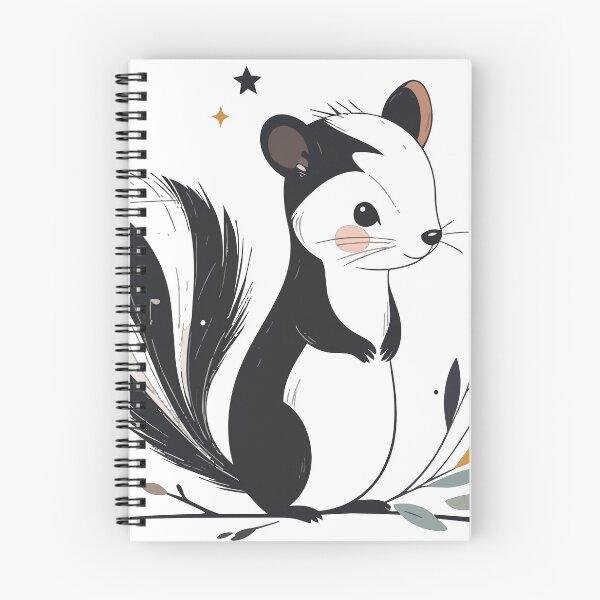 Item preview, High Contrast Cute Baby Skunk Portrait Wall Art Print designed and sold by BestChoiceService.
