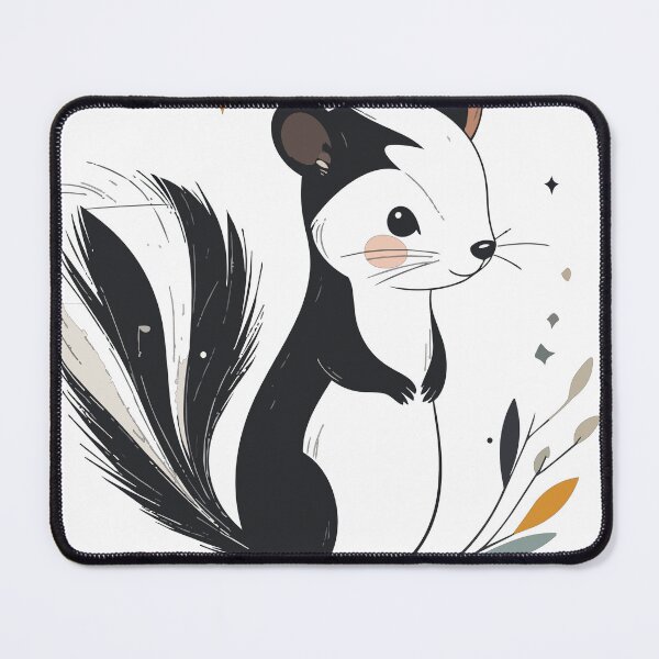 Item preview, High Contrast Cute Baby Skunk Portrait Wall Art Print designed and sold by BestChoiceService.