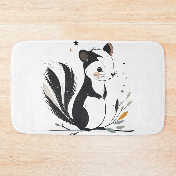Item preview, High Contrast Cute Baby Skunk Portrait Wall Art Print designed and sold by BestChoiceService.