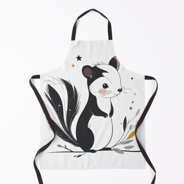 Item preview, High Contrast Cute Baby Skunk Portrait Wall Art Print designed and sold by BestChoiceService.