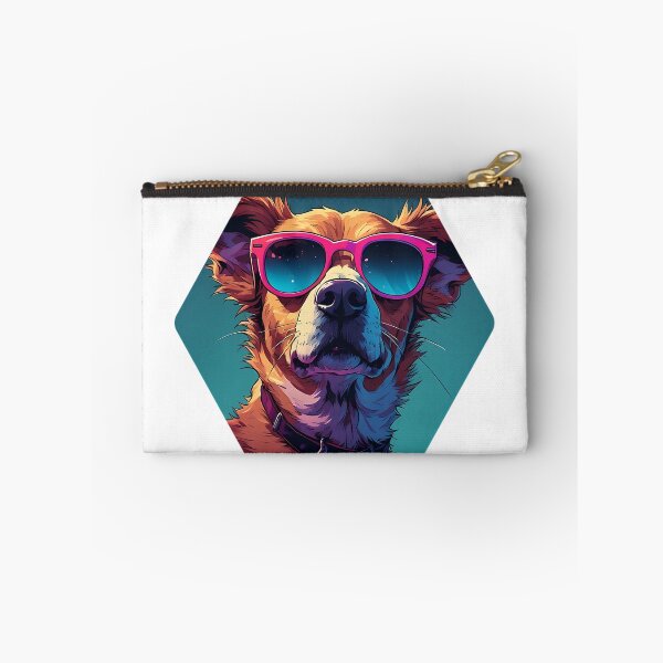 Item preview, ool Dog with Pink Sunglasses - Colorful Retro Pop Art designed and sold by creativepers.