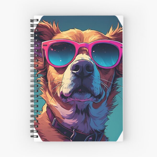 Item preview, ool Dog with Pink Sunglasses - Colorful Retro Pop Art designed and sold by creativepers.