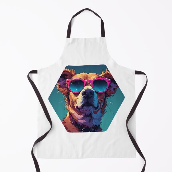 Item preview, ool Dog with Pink Sunglasses - Colorful Retro Pop Art designed and sold by creativepers.