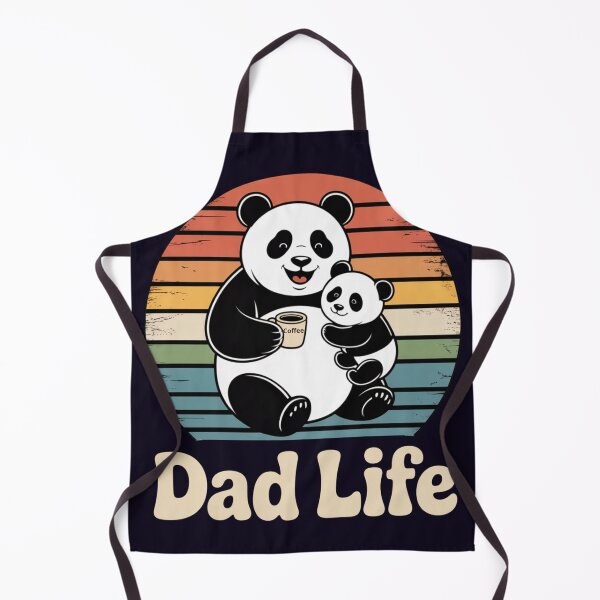 Item preview, Dad Life Panda Coffee – Funny Fatherhood Design Cute Baby Panda Retro Style designed and sold by Biedroneczka.