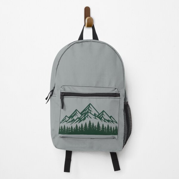 Item preview, Minimalist Mountain Pine Forest — Outdoor Hiking Adventure Art designed and sold by KawaiiOrbit.