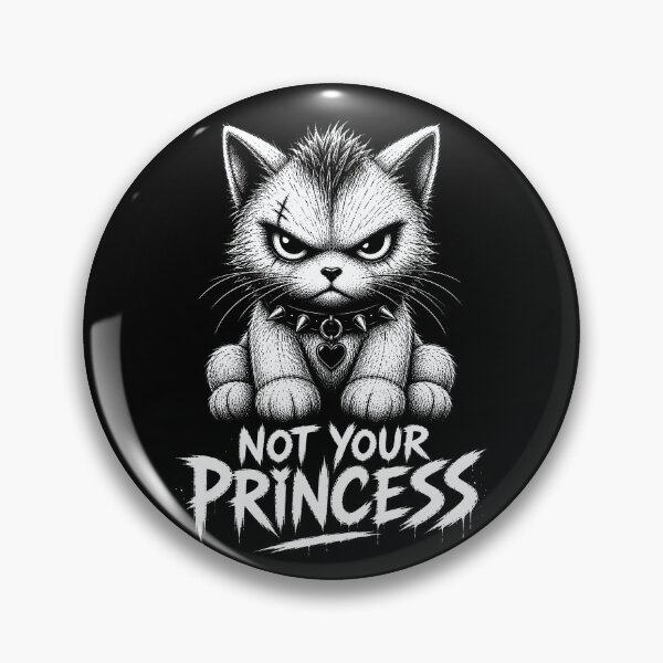Item preview, Fierce Punk Cat with Anti-Princess Attitude designed and sold by Infinitee8hirts.