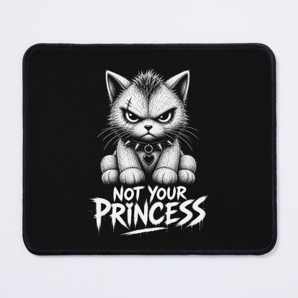 Item preview, Fierce Punk Cat with Anti-Princess Attitude designed and sold by Infinitee8hirts.