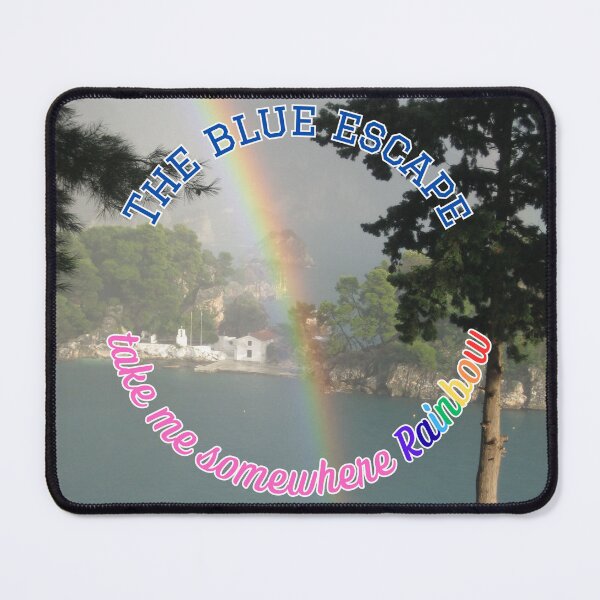 Item preview, The Blue Escape Take Me Somewhere Rainbow Beach Vacation designed and sold by LittleBigGifts.