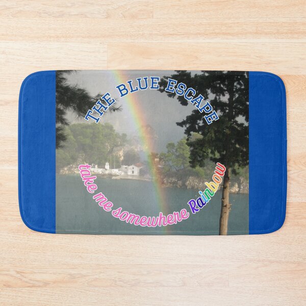 Item preview, The Blue Escape Take Me Somewhere Rainbow Beach Vacation designed and sold by LittleBigGifts.