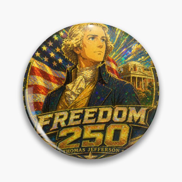 Item preview, Freedom 250th Anniversary United States of America Thomas Jefferson designed and sold by AmericaThreads.