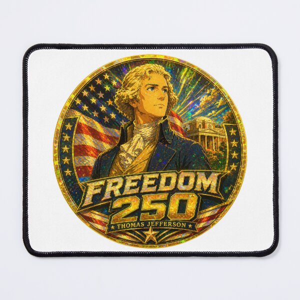Item preview, Freedom 250th Anniversary United States of America Thomas Jefferson designed and sold by AmericaThreads.