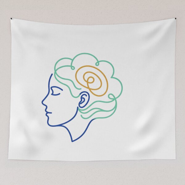 Item preview, Sensory Peace Minimalist Line Art - Noise Sensitivity Awareness designed and sold by FarDesign.
