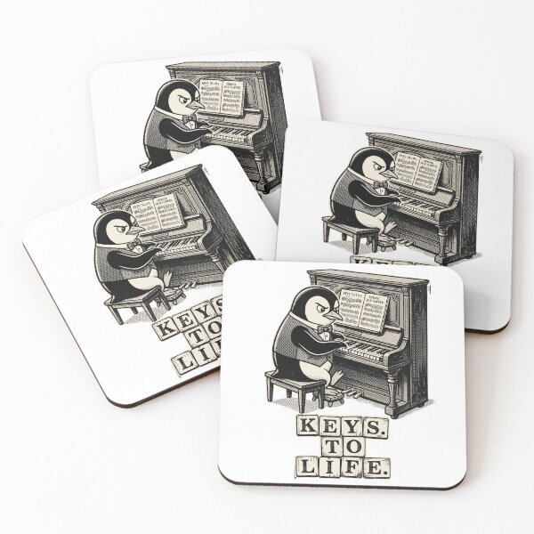 Item preview, Penguin Piano Retro Art designed and sold by Ortsas.