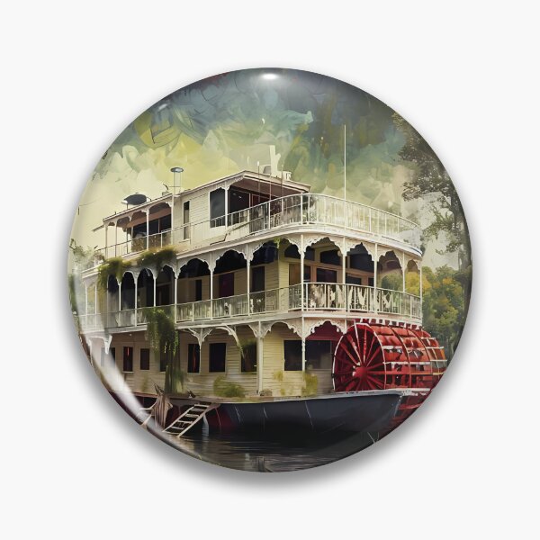 Item preview, SOUL OF THE BAYOU - Southern Riverboat Architecture designed and sold by Modern Nest Art.