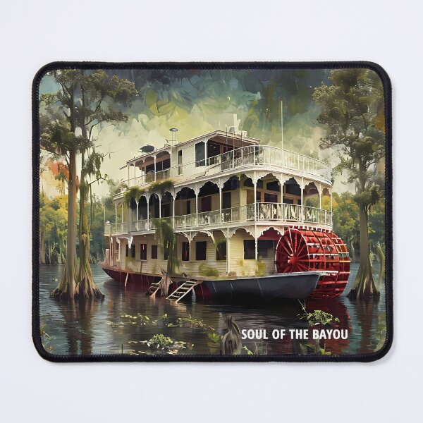 Item preview, SOUL OF THE BAYOU - Southern Riverboat Architecture designed and sold by Modern Nest Art.