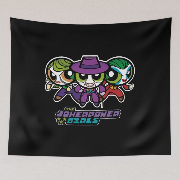 Item preview, The Jokerpower Girls DC Villains Powerpuff Mashup Crossover Fan designed and sold by HBZ-DESIGN.