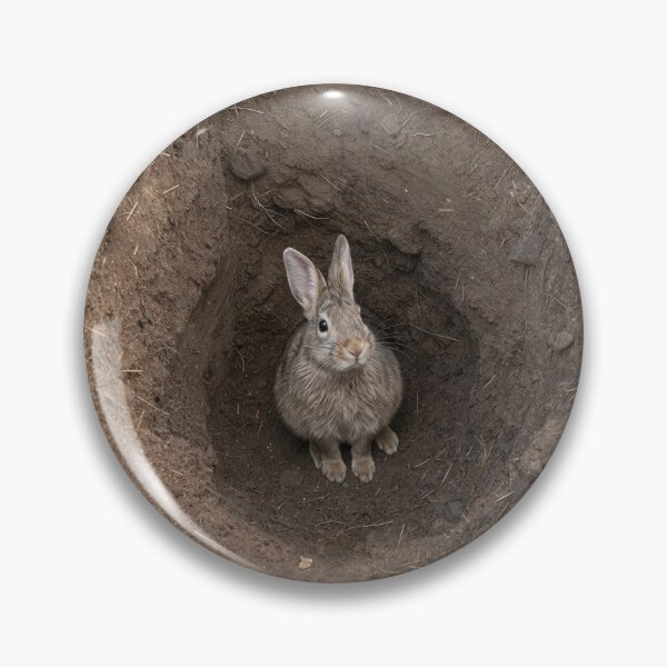 Item preview, Rabbit Looking Up from a Dirt Hole designed and sold by Maria Dryfhout.