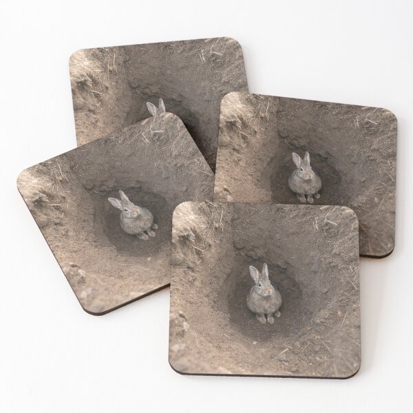 Item preview, Rabbit Looking Up from a Dirt Hole designed and sold by Maria Dryfhout.
