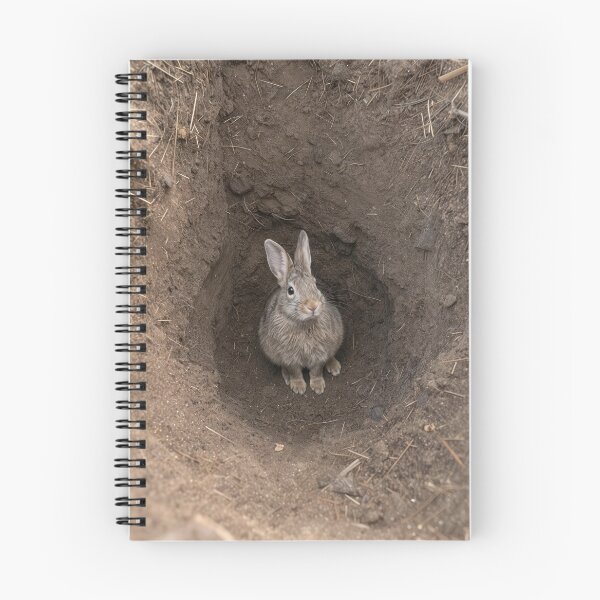 Item preview, Rabbit Looking Up from a Dirt Hole designed and sold by Maria Dryfhout.