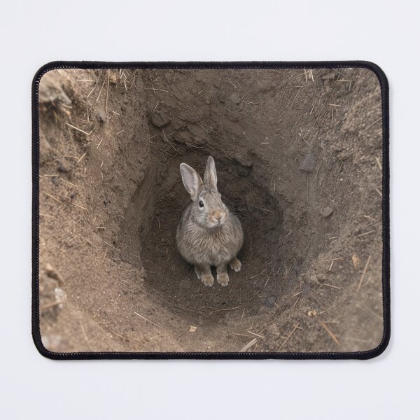 Item preview, Rabbit Looking Up from a Dirt Hole designed and sold by Maria Dryfhout.