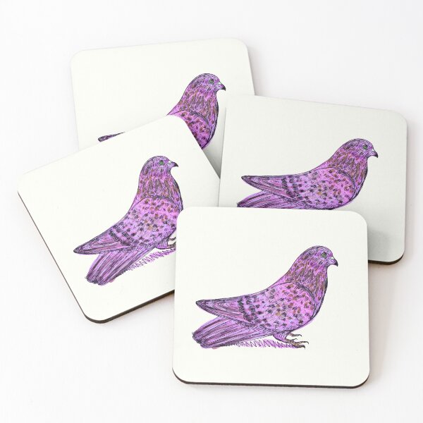 Aperçu de l'œuvre Pigeon rose créée et vendue par Naurelia.