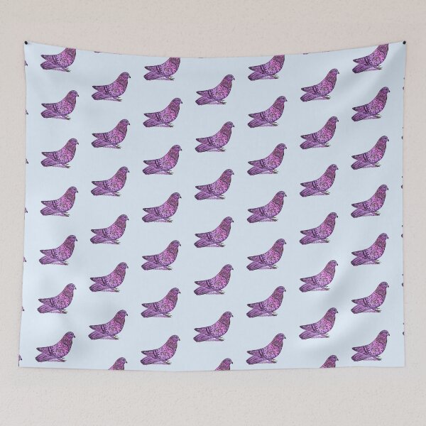 Aperçu de l'œuvre Pigeon rose créée et vendue par Naurelia.