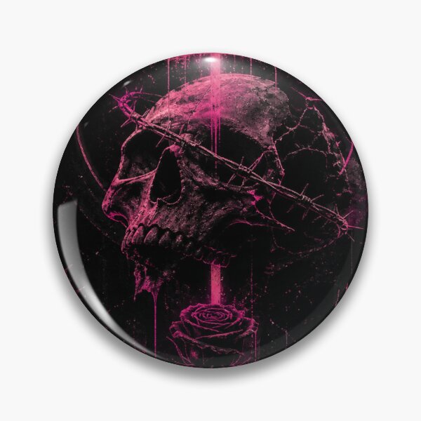 Item preview, Beauty Is Dead – Gothic Cyberpunk Skull Art designed and sold by NeQiu's merch.