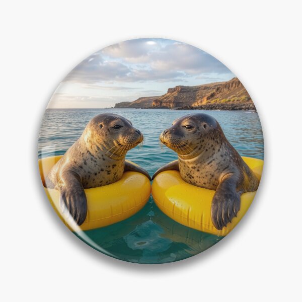 Item preview, Mediterranean Monk Seals Float Near Canary Islands designed and sold by Tridentulus.