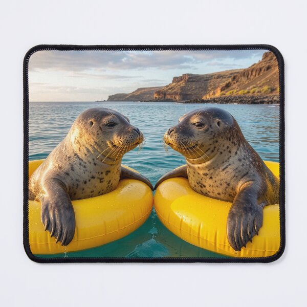 Item preview, Mediterranean Monk Seals Float Near Canary Islands designed and sold by Tridentulus.