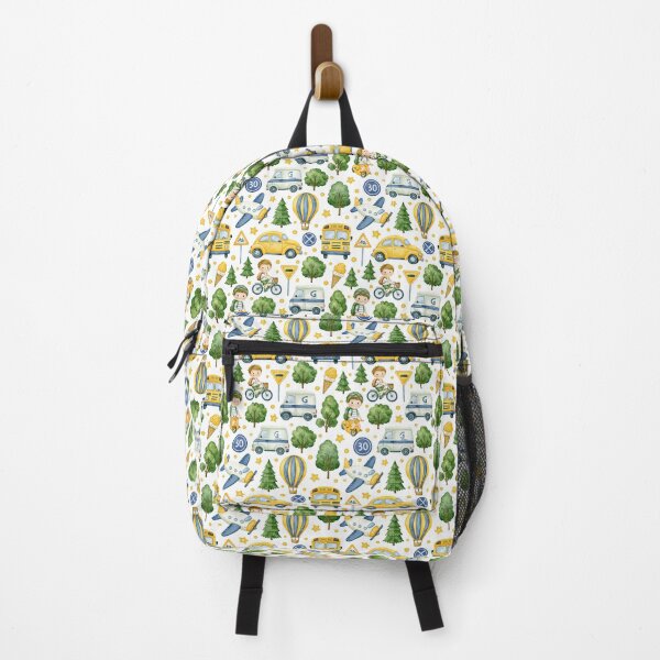 Item preview, Yellow Construction Trucks and Pine Trees Seamless Pattern designed and sold by Piotrek0001.