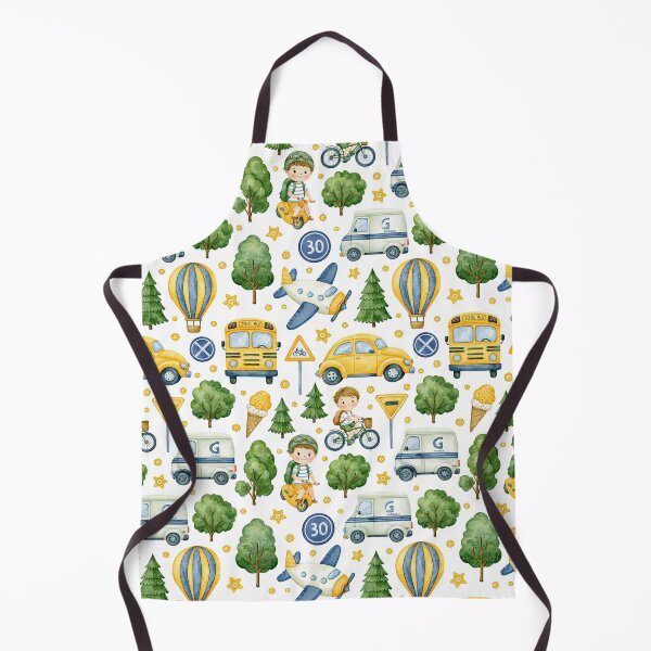 Item preview, Yellow Construction Trucks and Pine Trees Seamless Pattern designed and sold by Piotrek0001.