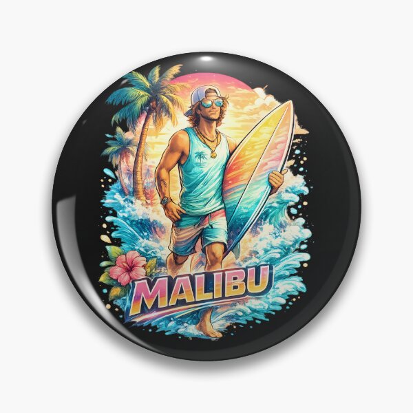 Item preview, Malibu Sunset Vibes – Tropical Beach Dream designed and sold by Les-Ink-Studio.