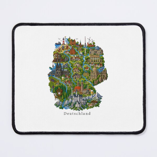 Item preview, Germany Illustration with Landmarks and Landscape designed and sold by the-grey-one.