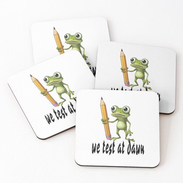 Item preview, We Test At Dawn Funny Frog Test Day designed and sold by TheEndDesign.