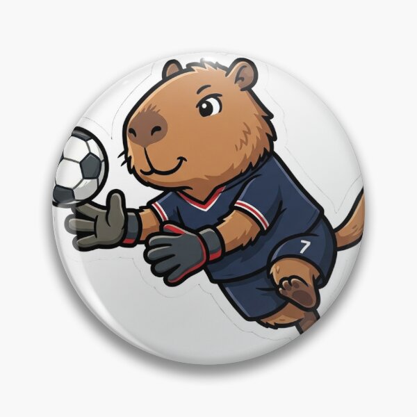 Item preview, Goalkeeper Capybara Saving a Penalty Kick designed and sold by LambeLab.